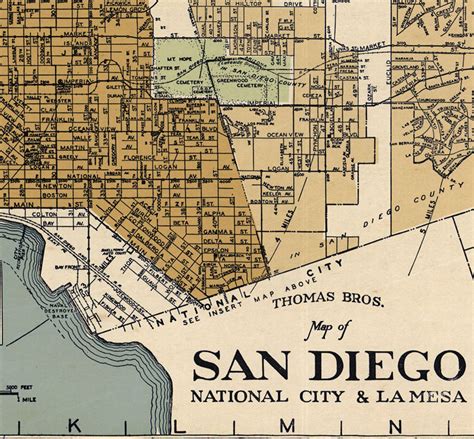 Map of San Diego, California